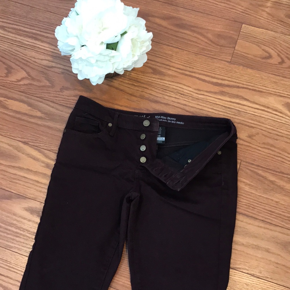 Maroon jeans
